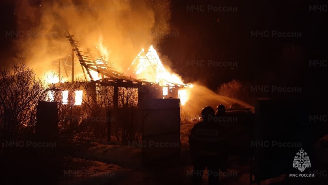 Пожар в жилом доме в городском округе Шаховская